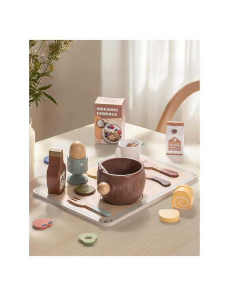 Set de Comida de Madera ROBOTIME para Niños +30 Piezas