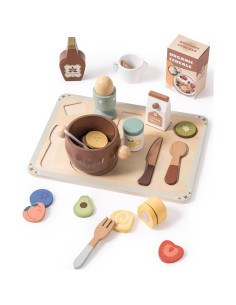 Set de Comida de Madera ROBOTIME para Niños +30 Piezas 2