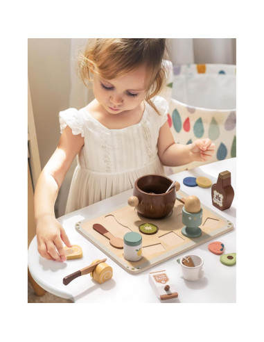 Set de Comida de Madera ROBOTIME para Niños +30 Piezas