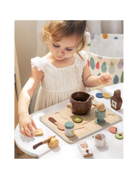 Set de Comida de Madera ROBOTIME para Niños +30 Piezas