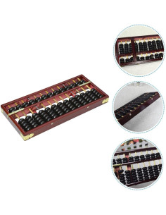 Ábaco de Madera Vintage BESPORTBLE 7 Bolas 28.5x12 cm 2