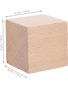 Bloques de Madera Natural YARNOW 15pcs para Aprendizaje 3D 2