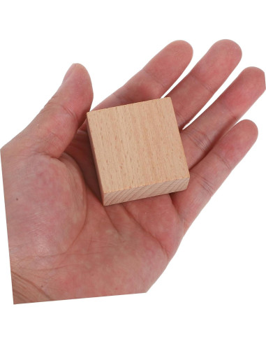 Bloques de Madera Natural YARNOW 15pcs para Aprendizaje 3D