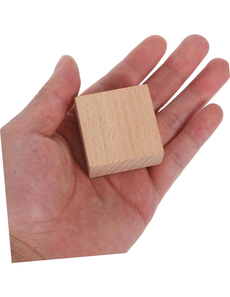 Bloques de Madera Natural YARNOW 15pcs para Aprendizaje 3D