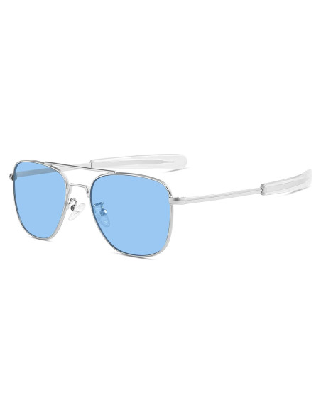 Gafas de sol piloto militar Gtand con lente azul 54mm