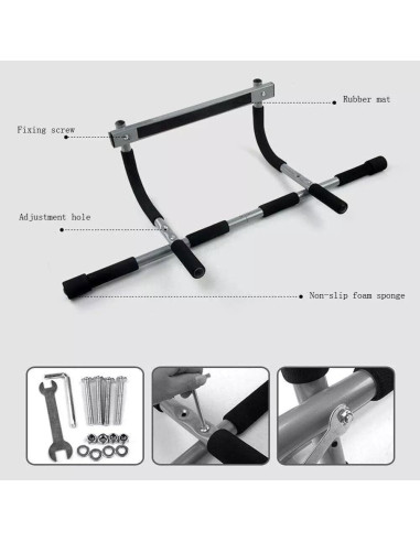 Barra de Dominadas Idealforce para Puerta - 150 kg