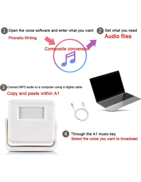 Reproductor de Sonido con Sensor de Movimiento XYszpcgs A1