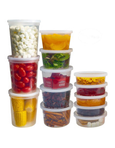 Contenedores de Almacenamiento DuraHome 44 Piezas 8oz 16oz 32oz