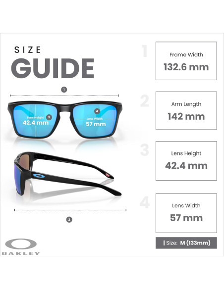 Gafas de sol Oakley Sylas OO9448 para hombres + correa + kit