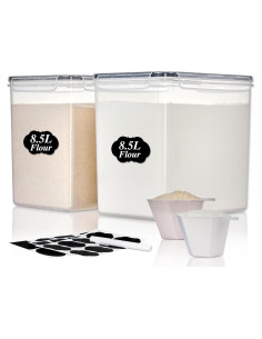 Contenedores de Almacenamiento Vtopmart 8.5L 2 Pack Herméticos