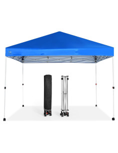 Carpa Abba Patio 3x3m Pata Recta Impermeable Azul