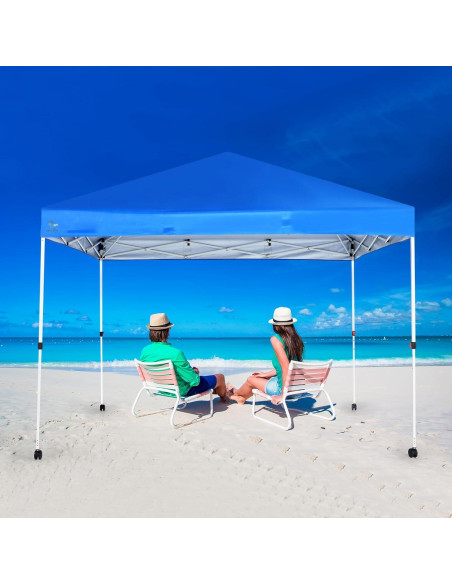 Carpa Abba Patio 3x3m Pata Recta Impermeable Azul