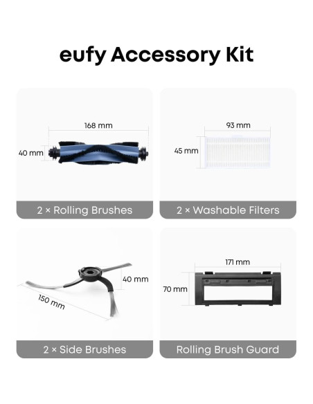 Aspiradora Robot eufy C10 con Auto-Vaciado y Navegación LiDAR