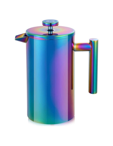 Cafetera Prensa Francesa Magicafé 12oz Acero Inoxidable Doble Pared