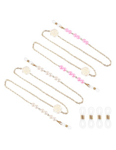 Cadena de Gafas de Perlas Soporte Ajustable para Mujeres