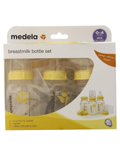 Juego de Botellas de Leche Materna Medela 150 ml - 3 unidades