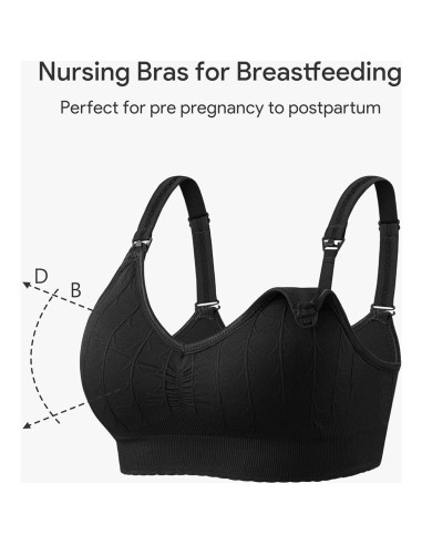 Sujetadores de Maternidad HBselect 5 Piezas Mediano Sin Costuras