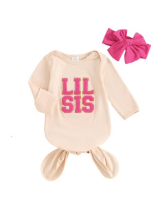 Gown para Bebé Merqwadd 0-3 Meses Salida del Hospital