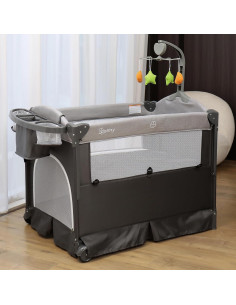 Cuna Lateral Zdolmy 4 en 1 para Bebés con Mesa de Cambio 2