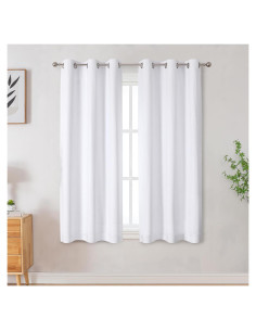 Cortinas Opacas 100% OVZME 101.6x160 cm Gris Claro 2 Paneles