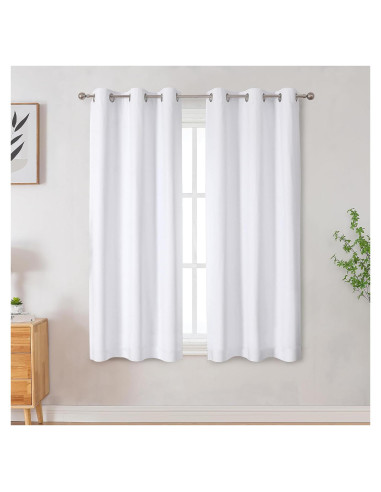 Cortinas Opacas 100% OVZME 101.6x160 cm Gris Claro 2 Paneles
