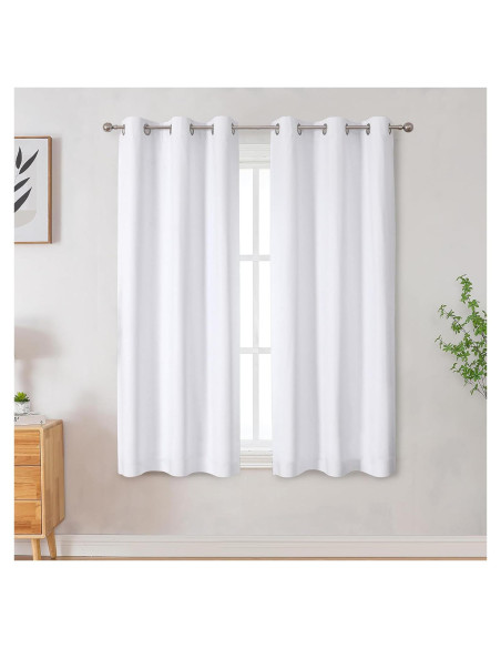 Cortinas Opacas 100% OVZME 101.6x160 cm Gris Claro 2 Paneles