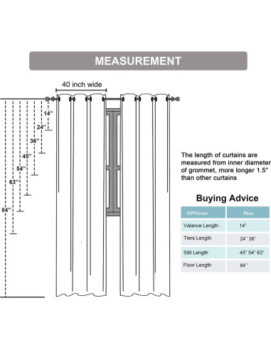 Cortinas Opacas 100% OVZME 101.6x160 cm Gris Claro 2 Paneles