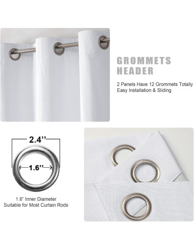 Cortinas Opacas 100% OVZME 101.6x160 cm Gris Claro 2 Paneles