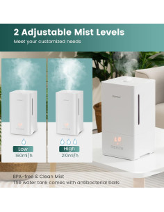 Humidificador Ultrasónico COSTWAY 4L con Difusor de Aceite 2