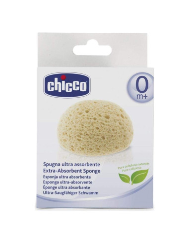Esponja Ultra Absorbente Chicco 0m+ Celulosa Suave