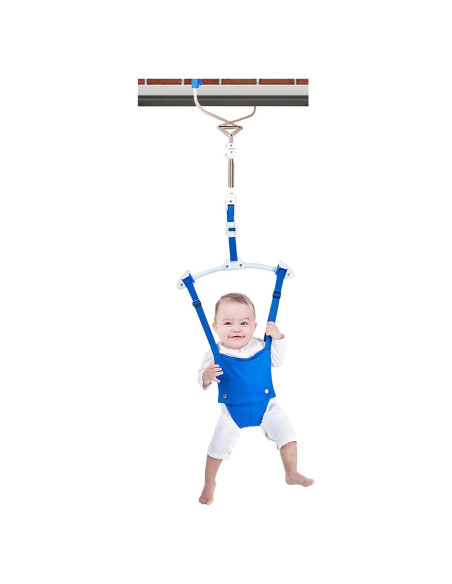 Saltador de Puerta Ajustable para Bebés TTQGAORUI - Azul