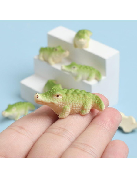 46 Piezas Mini Animales de Resina Multicolor Damyda