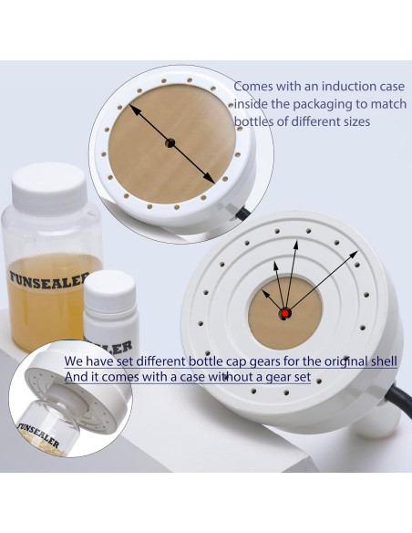 Máquina de Sellado por Inducción 110V para Botellas de Plástico y Vidrio