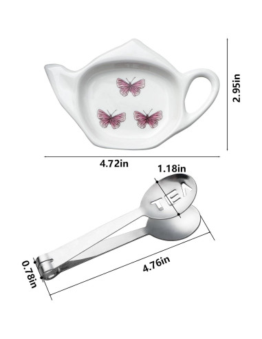 Juego de 6 posavasos de cerámica Sailench para té 12 cm