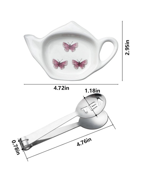 Juego de 6 posavasos de cerámica Sailench para té 12 cm