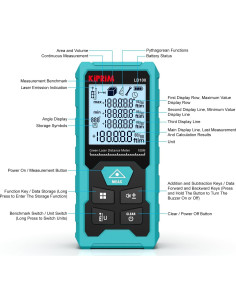 Medidor de Distancia Láser Verde Kiprim LD100 100m USB Recargable 2