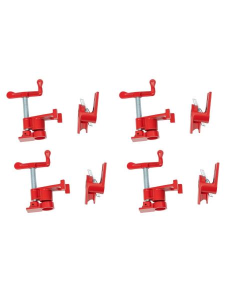 Juego de 4 Abrazaderas de Tubo para Encolar Madera Betteri 3/4"