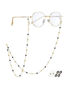 Cadena de Gafas para Mujeres Soporte de Cristal Natural