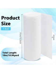 Filtro de Aire Electrostático BENECREAT 10m x 31cm Blanco 2