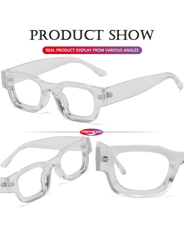 AIEYEZO Gafas de Sol Polarizadas Cuadradas Retro 90s