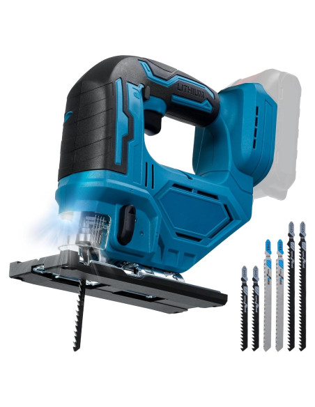 Sierra de calar eléctrica LINASHI 750W 18V inalámbrica con 6 hojas