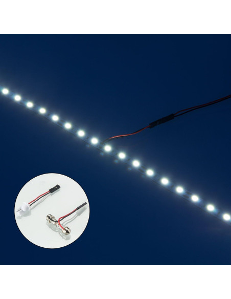 Tira LED SMD 5050 YIJINSHENG 30 luces 6000K para maletero