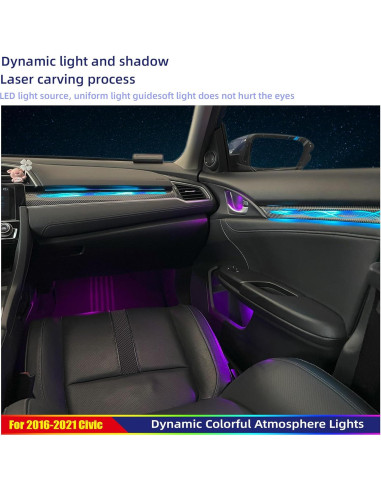 Kit de Iluminación LED para Honda Civic 2016-2021 - 256 Colores