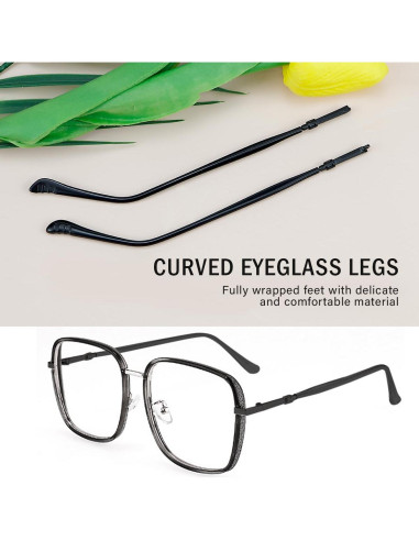 Brazos de Reemplazo para Gafas Metal LNQ Negro Universal