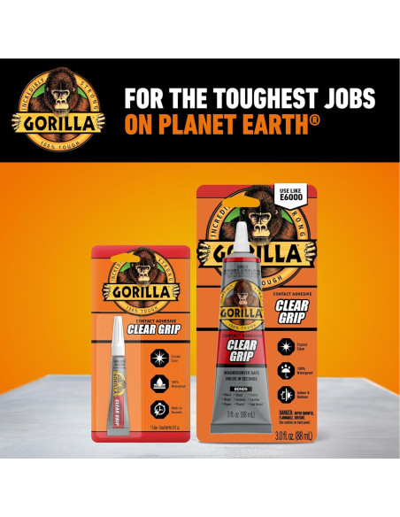 Adhesivo de Contacto Gorilla Clear Grip 85g Transparente