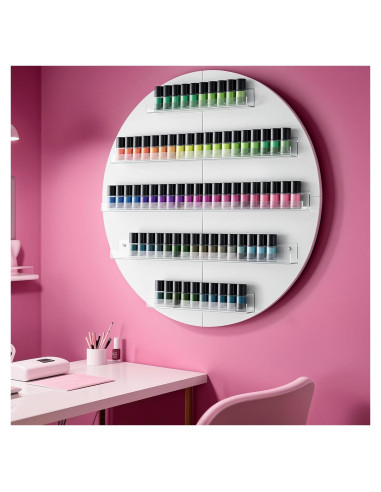 Organizador de Esmaltes de Uñas HolaiNail Blanco 5 Niveles