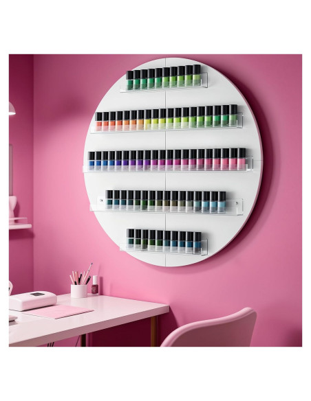 Organizador de Esmaltes de Uñas HolaiNail Blanco 5 Niveles