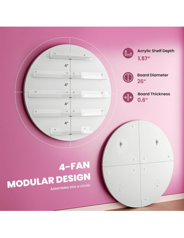 Organizador de Esmaltes de Uñas HolaiNail Blanco 5 Niveles