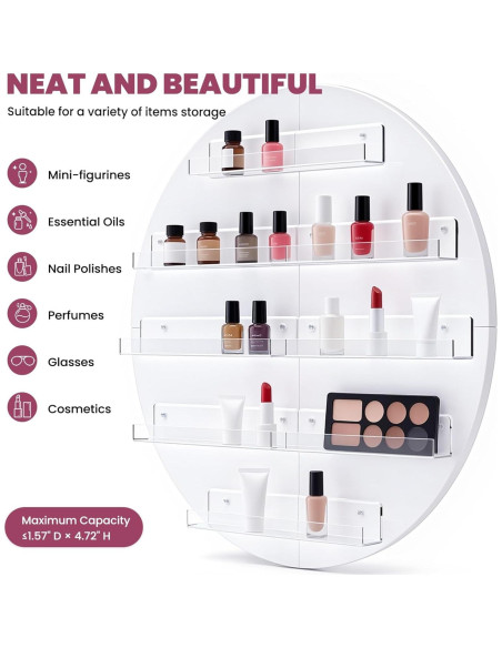 Organizador de Esmaltes de Uñas HolaiNail Blanco 5 Niveles