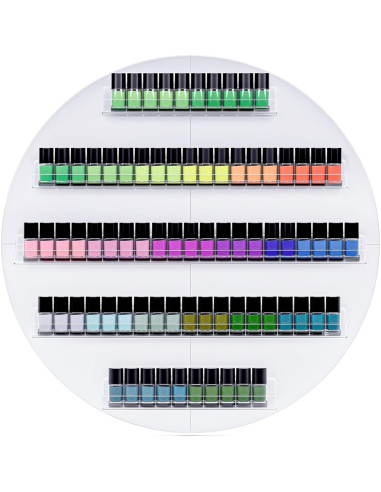 Organizador de Esmaltes de Uñas HolaiNail Blanco 5 Niveles